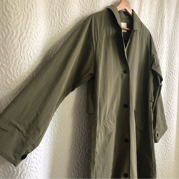 Aritzia The Group by Babaton Skylar Trench Coat Olive Moss Green - Picture 5 of 16